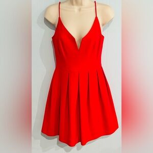 Black Halo Sunrise Mini Cherry Red Dress NWT